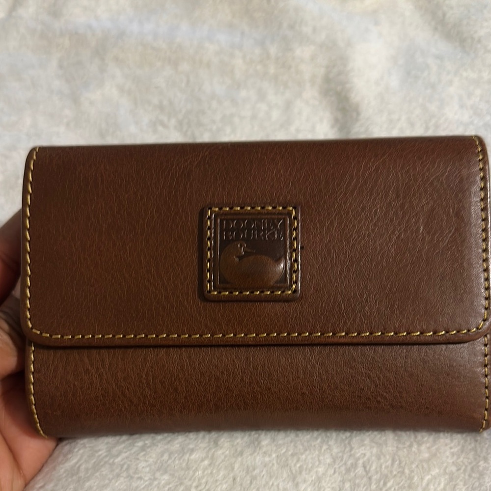 Dooney & Bourke Brown Leather Wallet